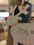 Personalised Reindeer Christmas Plaque 4041