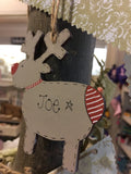 Personalised Reindeer Christmas Plaque 4041