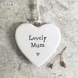 Mini Porcelain Heart - Mum 13702