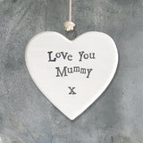 Mini Porcelain Heart - Mummy 1327