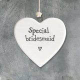 Mini Porcelain Heart - Bridesmaid 3007