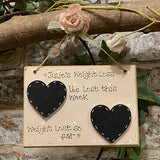 Personalised Square Plaque - Weight Loss 4361