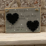 Personalised Square Plaque - Weight Loss 4361