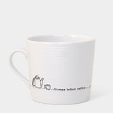 Porcelain Wobbly Mug - Stroppy Before Coffee 7222