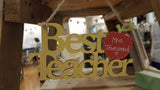 Personalised Best Teacher Plaque 4407