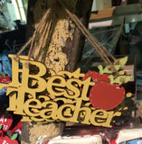 Personalised Best Teacher Plaque 4407