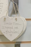 Heart Plaque Wooden Blank 4" 8580