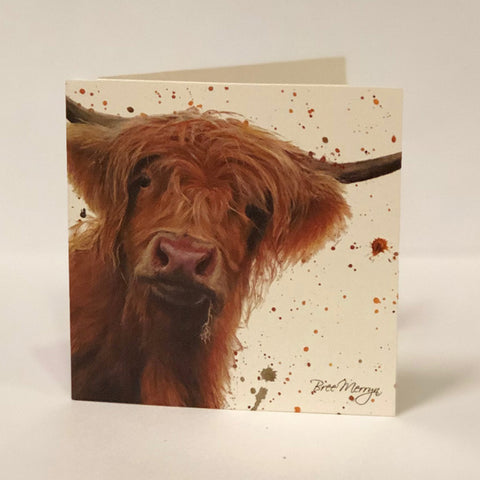 Bree Merryn Greetings Card - Highland Cow 9483