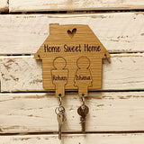 Personalised House Keyring Holder - People 9556