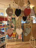 6cm Single Heart with Keyring 5143