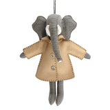 Felt Elephant in Jacket - Ellie 10357