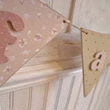 Handmade Wooden Bunting - Pinks 9863