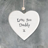 Mini porcelain Heart - Daddy 1328