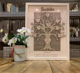 Personalised Family Tree in Lg Box Frame 6049