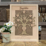 Personalised Family Tree in Lg Box Frame 6049