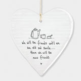Wobbly Porcelain Heart - We Will Be Friends 7226