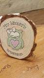 Personalised Wooden Coaster - Owl with Hair Bow 6287