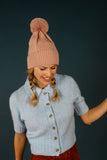 Powder Hat Bobble Knitted - Petal 13207