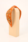 Powder Headband - Velvet Embellished in Tangerine 13204