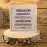 Highlights Card - Scripture Wording Blue/Grey 11026