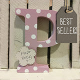 Large Wooden Personalised Letter - Lg Spot 6707