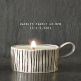 Handled Candle Holder - Lines 10229