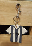 Personalised Football Shirt Keyring 7257