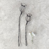 Wire Sprig - Large Poppy Head 10365
