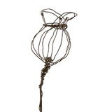 Wire Sprig - Small Poppy Head 10364
