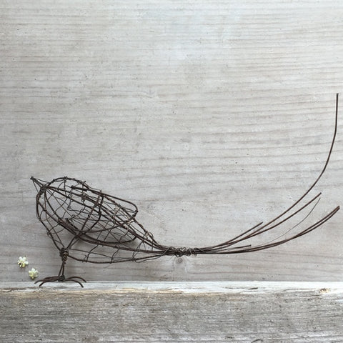 Rusty Wire Bird - Large 11935