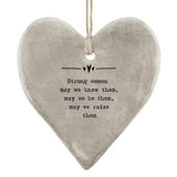 Rustic Hanging Heart - Strong Woman 12204