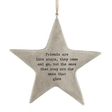 Rustic Hanging Star - Friends are Star 12205