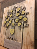 Personalised Family Tree on Large Pallet Board 7761