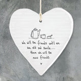 Wobbly Porcelain Heart - We Will Be Friends 7226