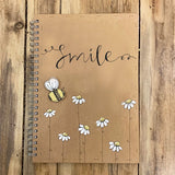 Handmade Notebook with Little Daisies - Smile 9896