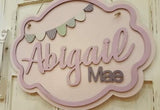 Personalised Elegant Name Plaque Lg - Bunting 8508