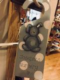 Personalised Door Hanger - Bunny Blue 8539