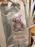 Personalised Door Hanger - Bunny Pink 8540