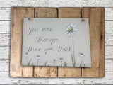 Bees & Daisies A5 Sign Landscape - Tall Daisy 8634