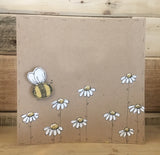 Personalised Card / Postcard - Bees & Daisies (Blank) 8721