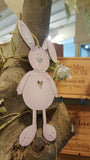Personalised Caramel Bunny Plaque - 8769