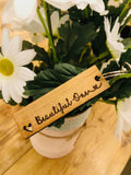 Keyring Tag with Heart - Beautiful One 9048