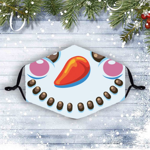 Christmas Face Mask with Filters- Snowman 10777