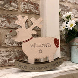 Personalised Chunky Rocking Reindeer 9321