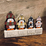 Personalised Family Penguin Block 9358