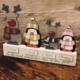 Personalised Family Penguin Block 9358