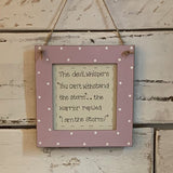 Personalised Square Frame Plaque  9548
