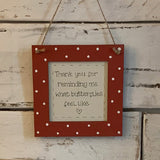 Personalised Square Frame Plaque  9548