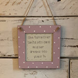 Personalised Square Frame Plaque - Blank 9548