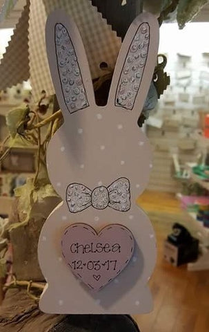'Willow' the Personalised Bunny Block 7555